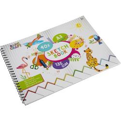Schetsboek A3 inclusief ringband | 40 vellen | Tekenblok | 135 Gram | hobbypapier | tekenen voor kinderen